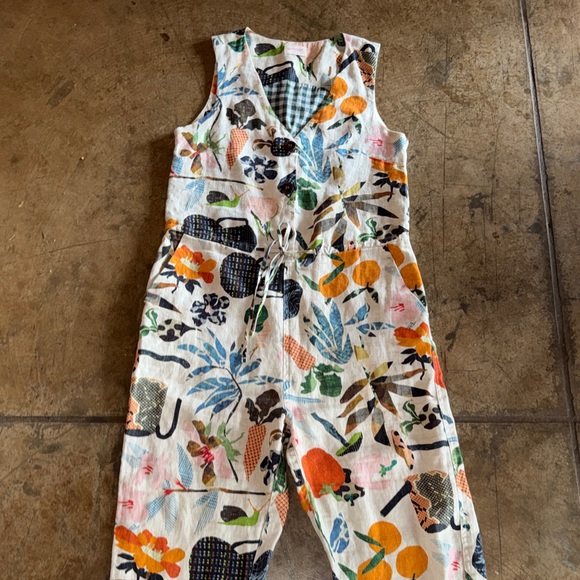 Gorman linen Green Fingers Floral Print Jumpsuit size 4 - Picture 6 of 9